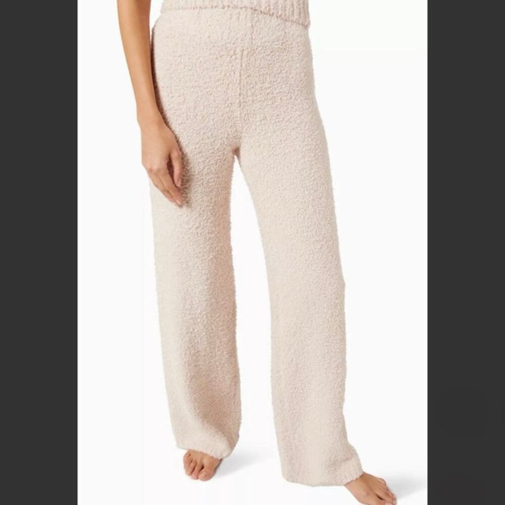 SKIMS Cozy Knit Wide Leg Lounge Pants Dusk Pink Size S/M